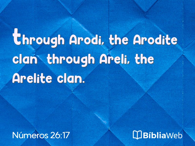 Números 26:17 em imagem para compartilhar