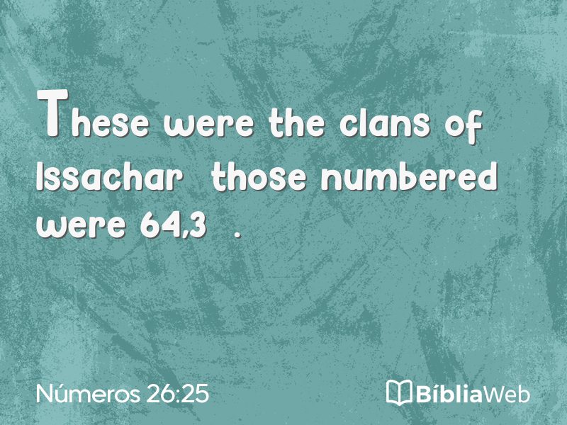 Números 26:25 em imagem para compartilhar