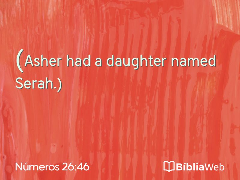 Números 26:46 em imagem para compartilhar