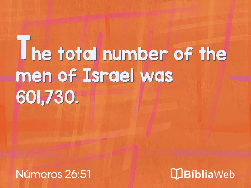 Números 26:51 em imagem para compartilhar