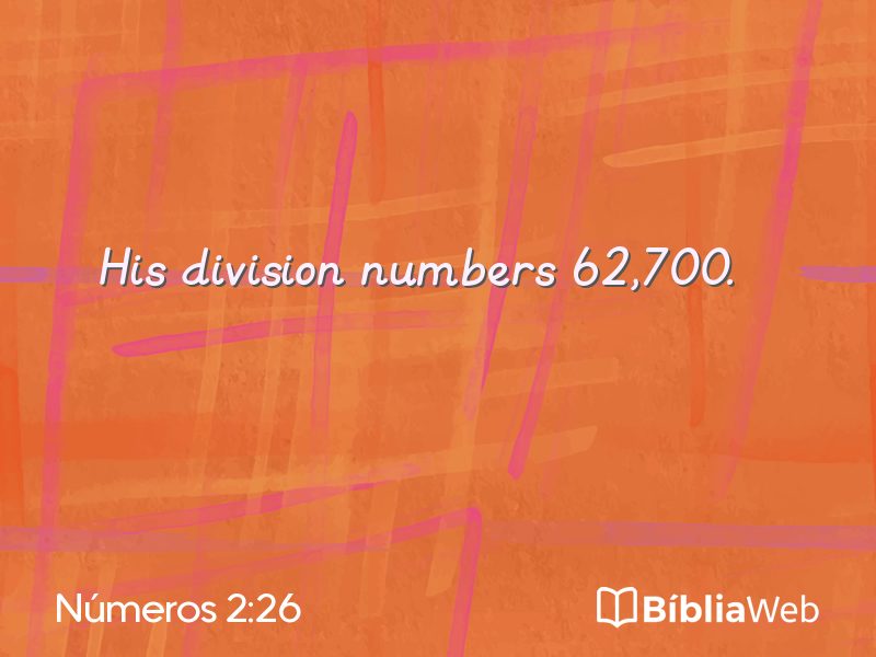 Números 2:26 em imagem para compartilhar