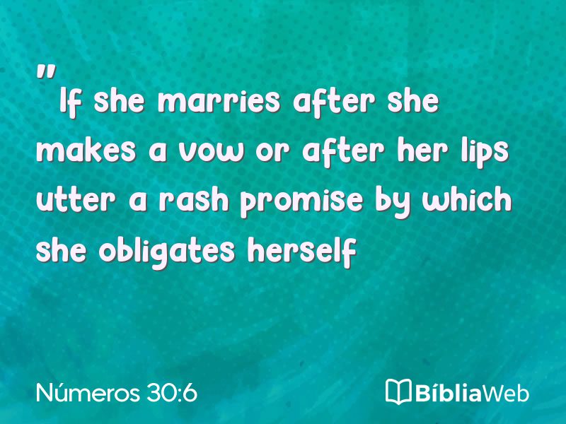 Números 30:6 em imagem para compartilhar