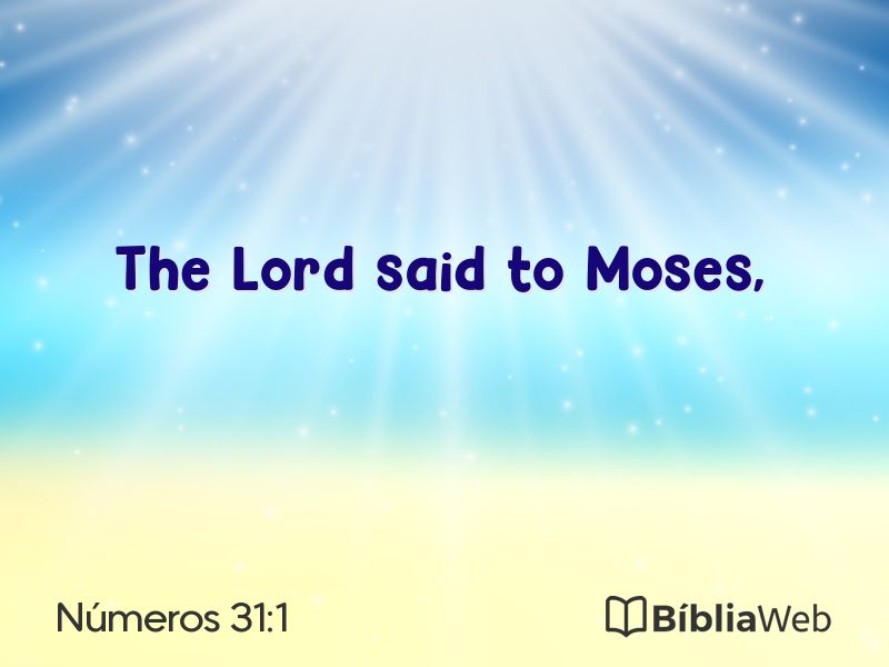 Números 31:1 em imagem para compartilhar