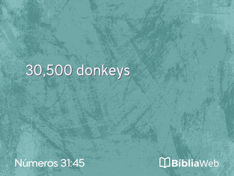 Números 31:45 em imagem para compartilhar