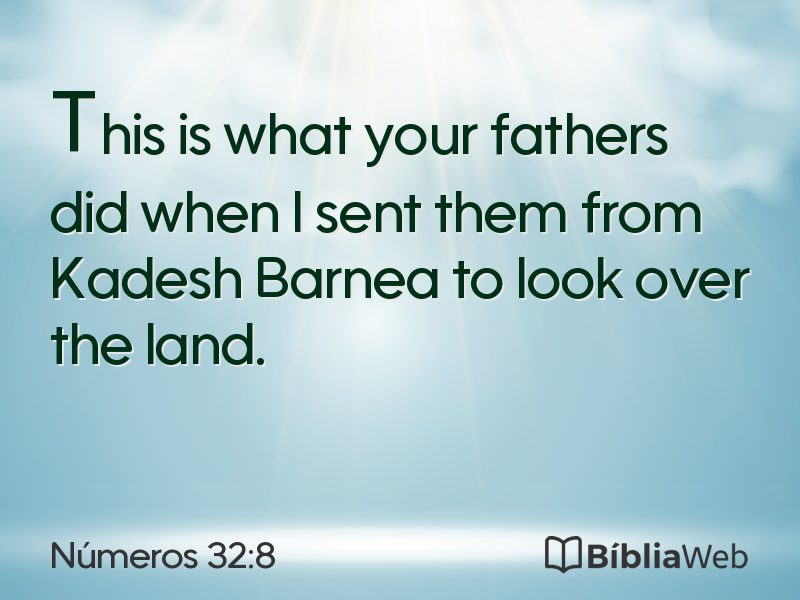 Números 32:8 em imagem para compartilhar