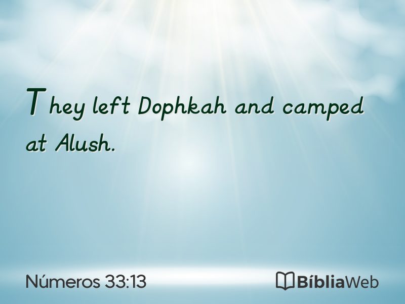Números 33:13 em imagem para compartilhar