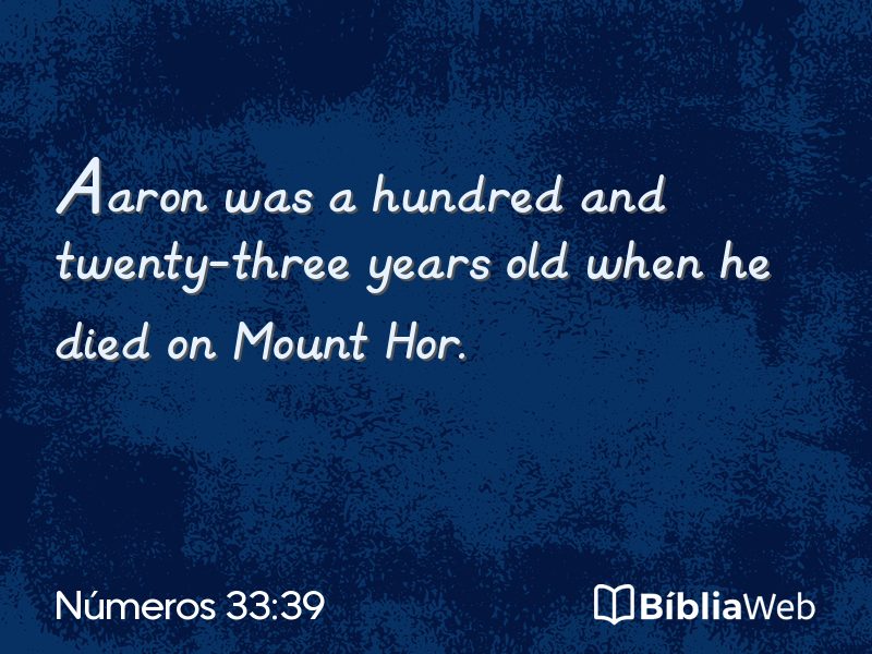 Números 33:39 em imagem para compartilhar
