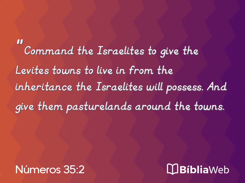 Números 35:2 em imagem para compartilhar