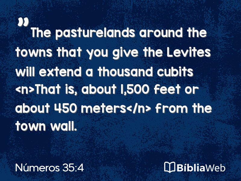 Números 35:4 em imagem para compartilhar