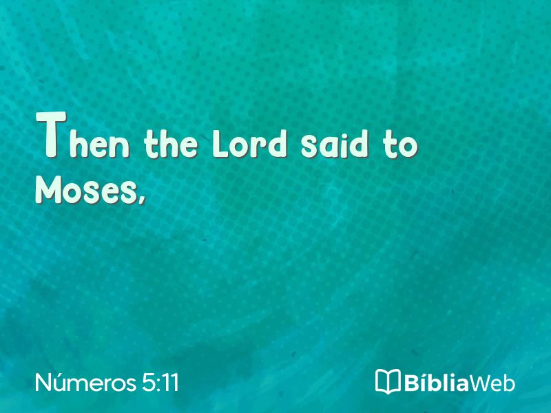 Números 5:11 em imagem para compartilhar