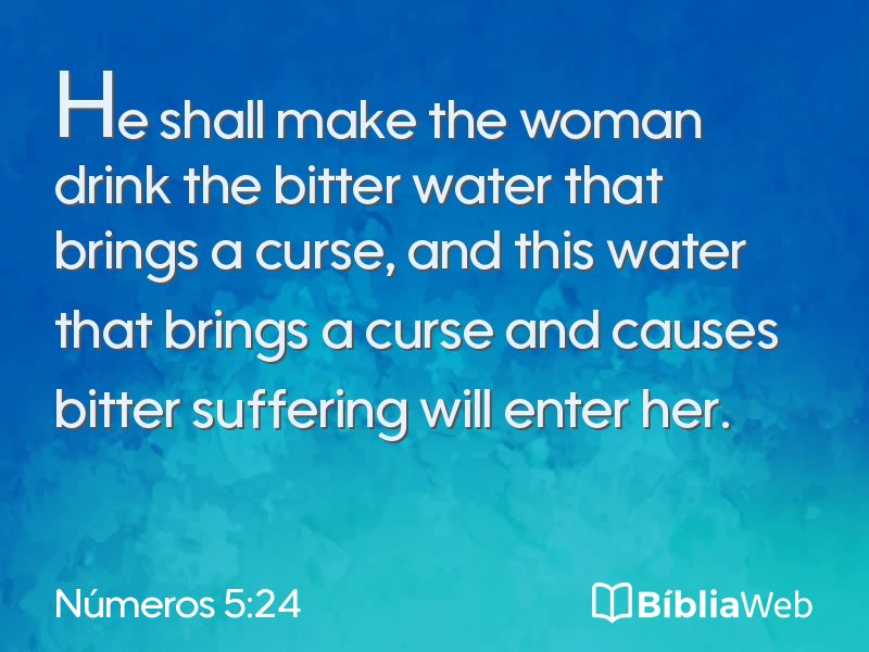 Números 5:24 em imagem para compartilhar