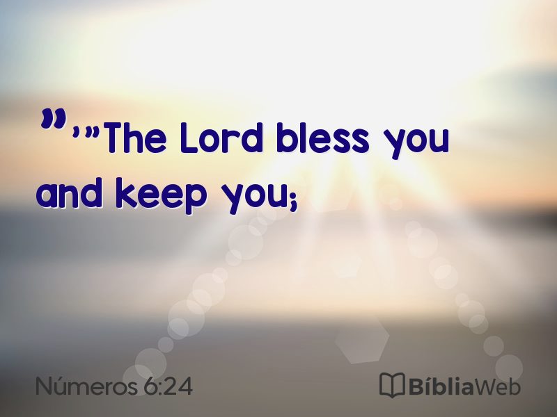 Números 6:24 em imagem para compartilhar