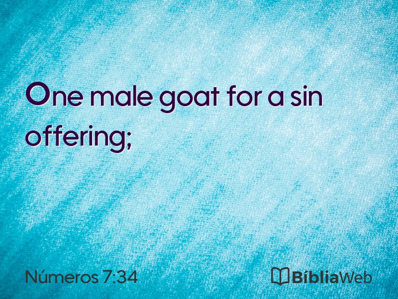 Números 7:34 em imagem para compartilhar