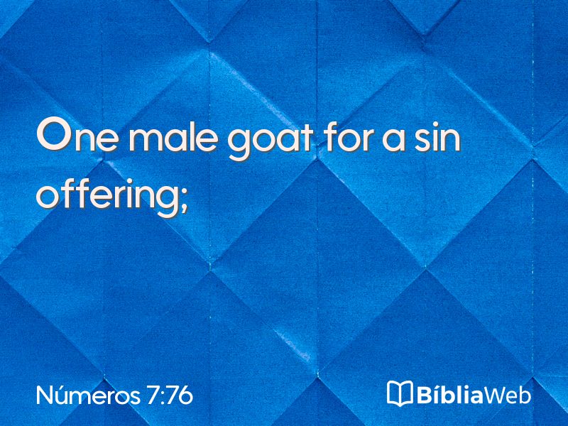 Números 7:76 em imagem para compartilhar