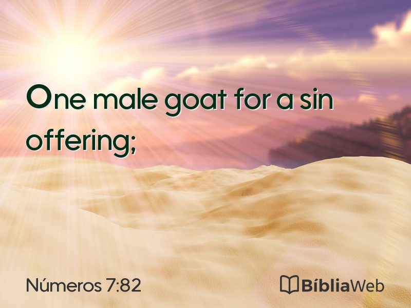 Números 7:82 em imagem para compartilhar
