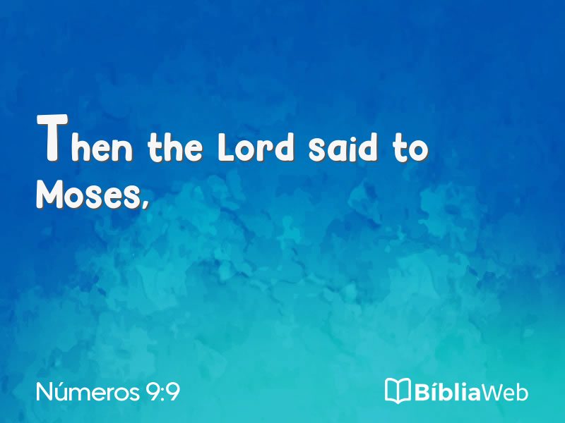 Números 9:9 em imagem para compartilhar