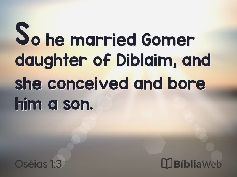 Oséias 1:3 em imagem para compartilhar