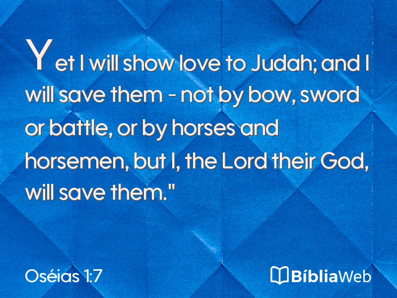 Oséias 1:7 em imagem para compartilhar