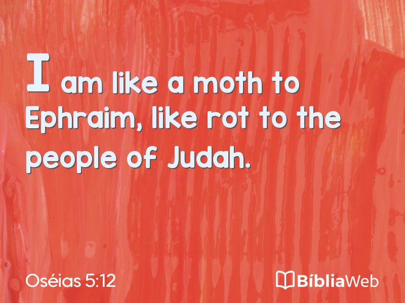 Oséias 5:12 em imagem para compartilhar