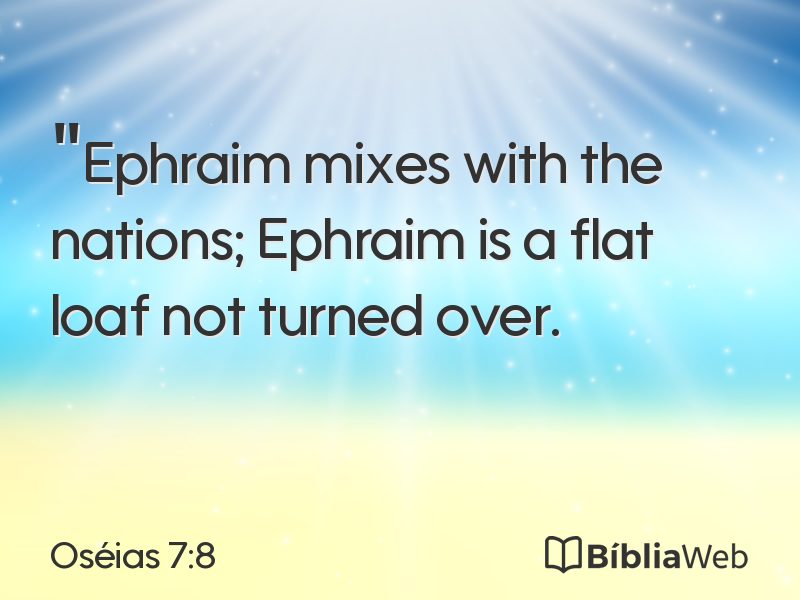 Oséias 7:8 em imagem para compartilhar