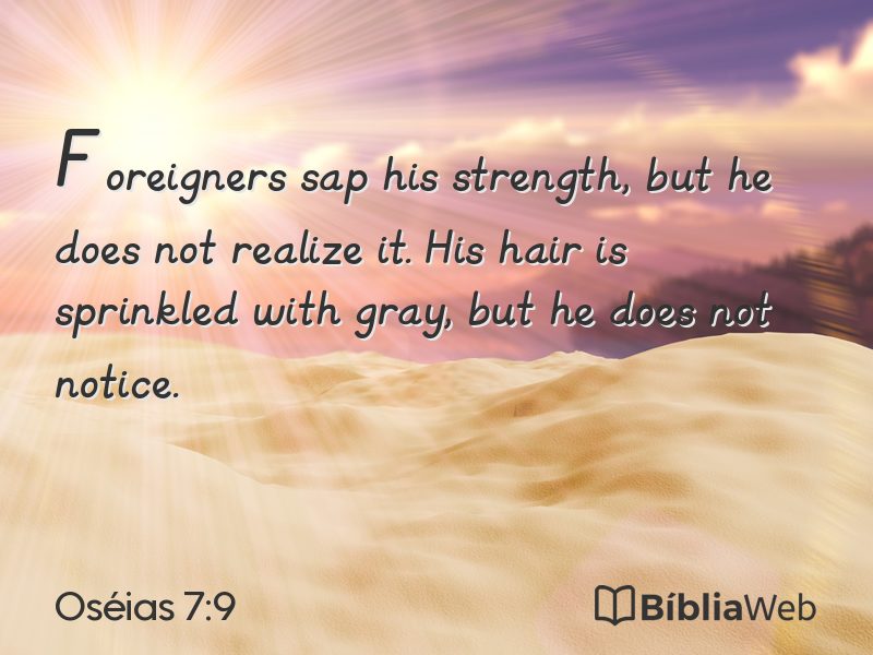 Oséias 7:9 em imagem para compartilhar