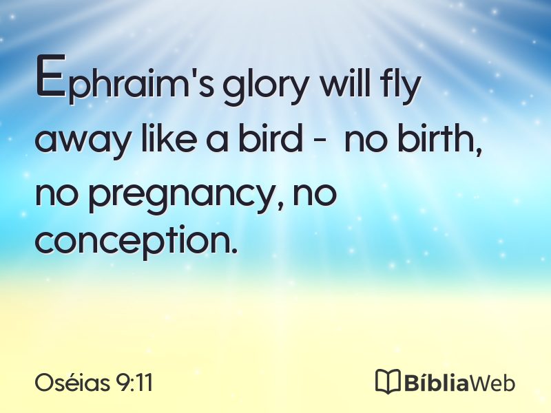 Oséias 9:11 em imagem para compartilhar
