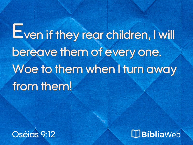 Oséias 9:12 em imagem para compartilhar