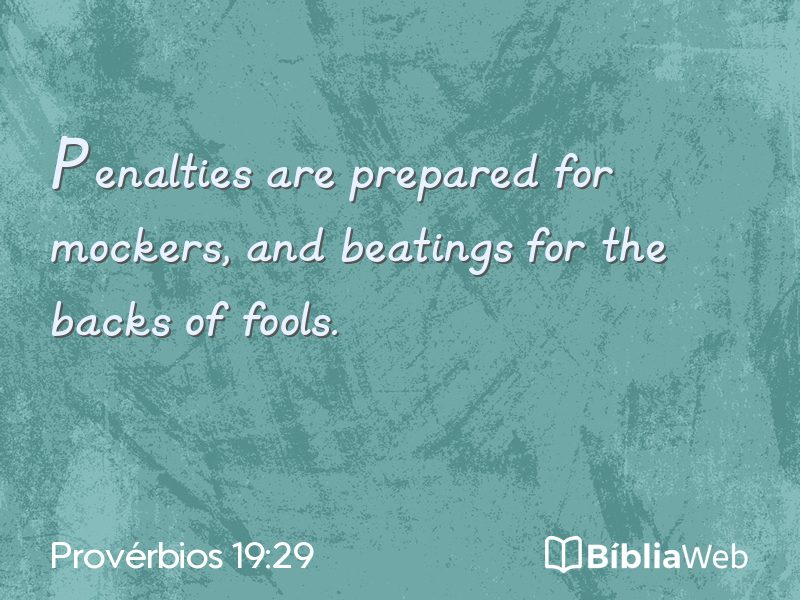Provérbios 19:29 em imagem para compartilhar