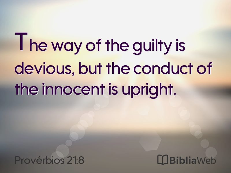 Provérbios 21:8 em imagem para compartilhar
