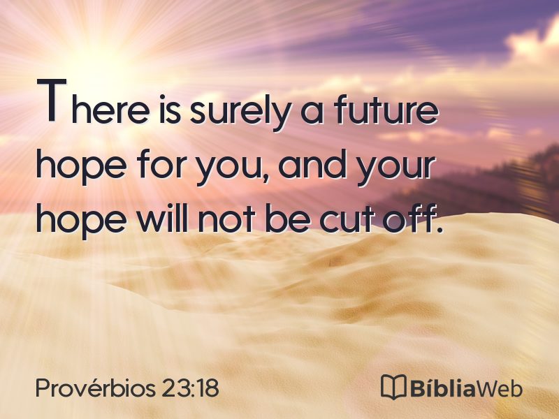 Provérbios 23:18 em imagem para compartilhar
