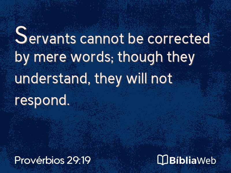 Provérbios 29:19 em imagem para compartilhar