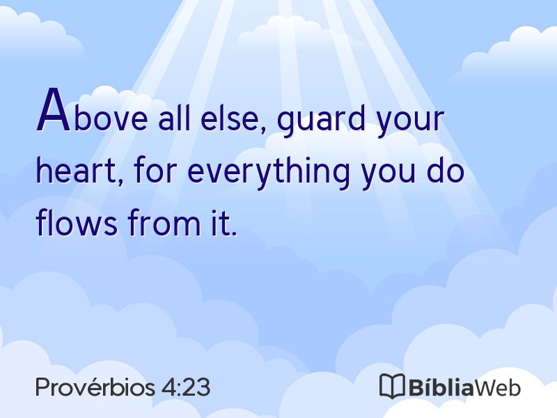 Provérbios 4:23 em imagem para compartilhar