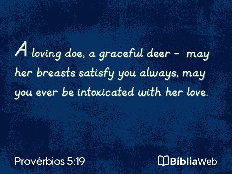 Provérbios 5:19 em imagem para compartilhar