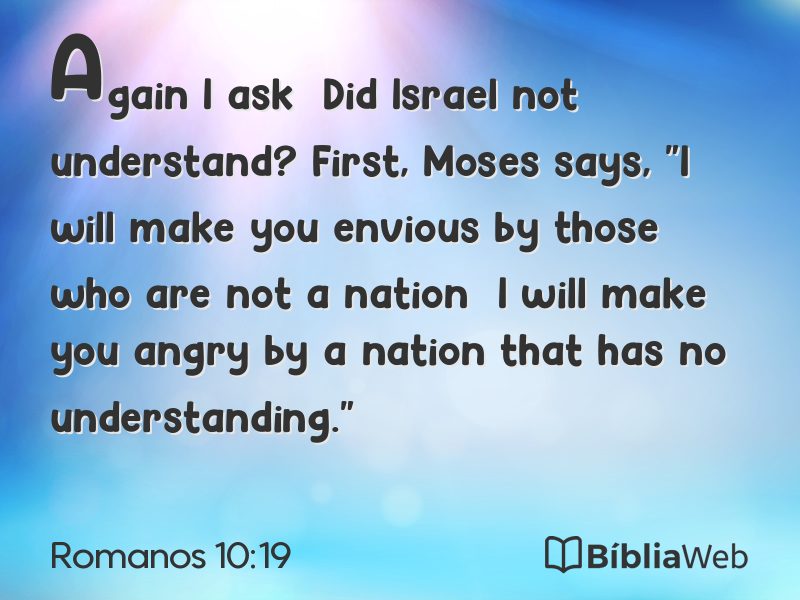Romanos 10:19 em imagem para compartilhar