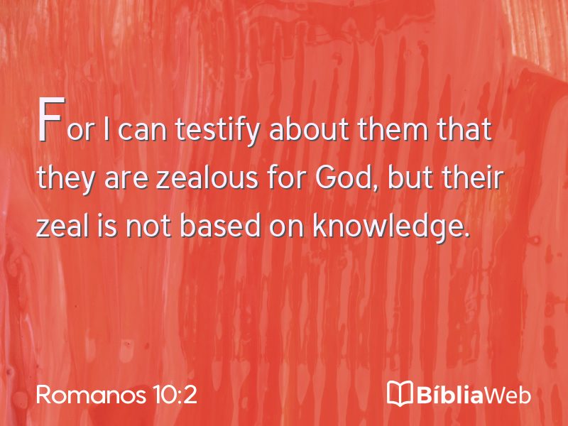 Romanos 10:2 em imagem para compartilhar