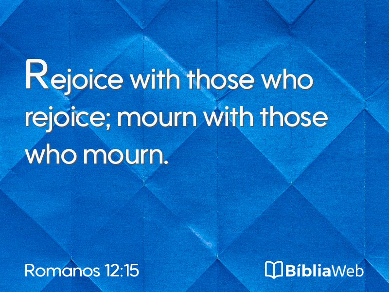 Romanos 12:15 em imagem para compartilhar