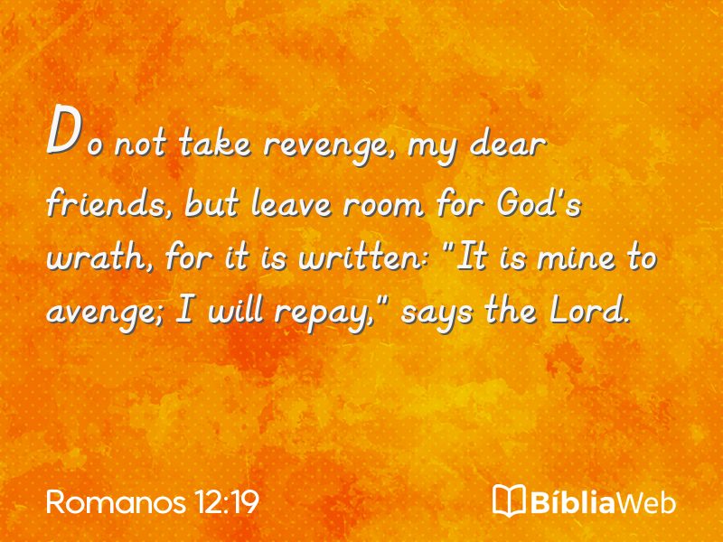 Romanos 12:19 em imagem para compartilhar