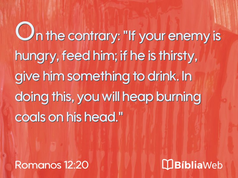 Romanos 12:20 em imagem para compartilhar