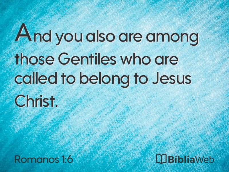 Romanos 1:6 em imagem para compartilhar