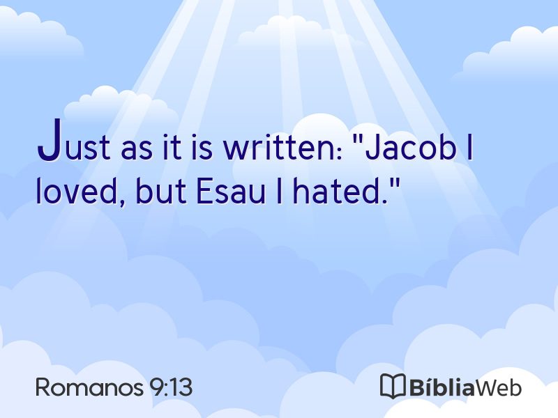 Romanos 9:13 em imagem para compartilhar