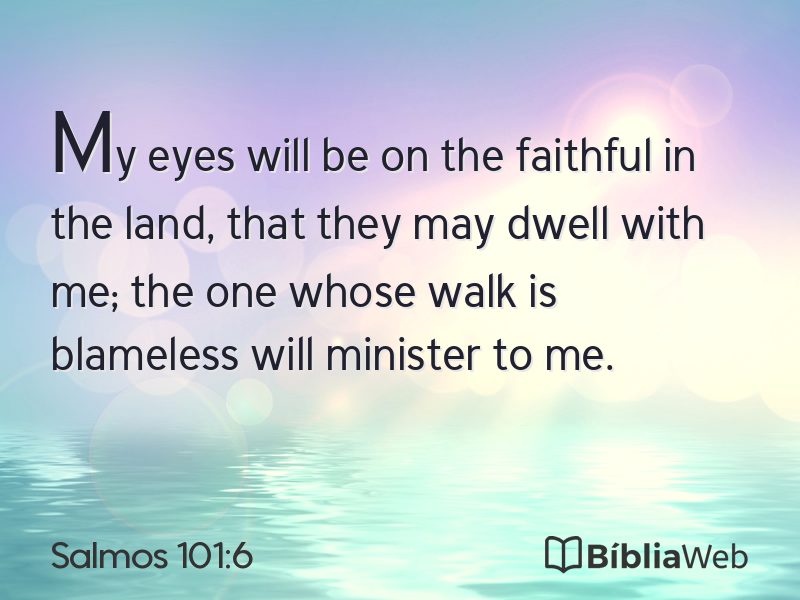 Salmos 101:6 em imagem para compartilhar