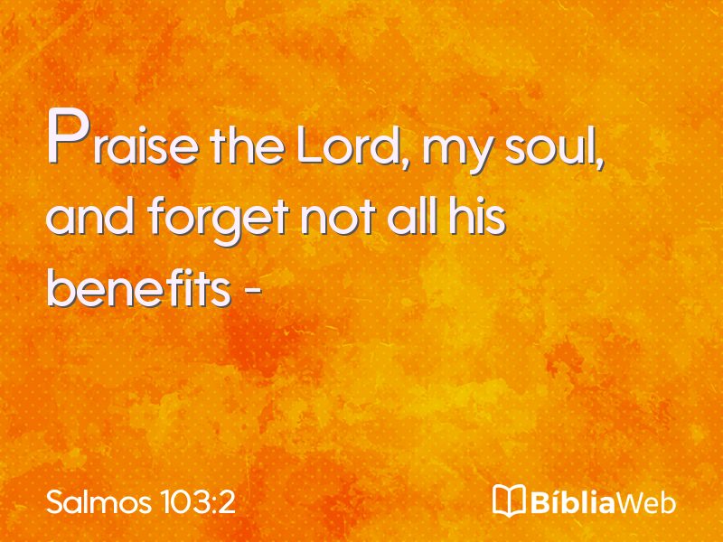 Salmos 103:2 em imagem para compartilhar