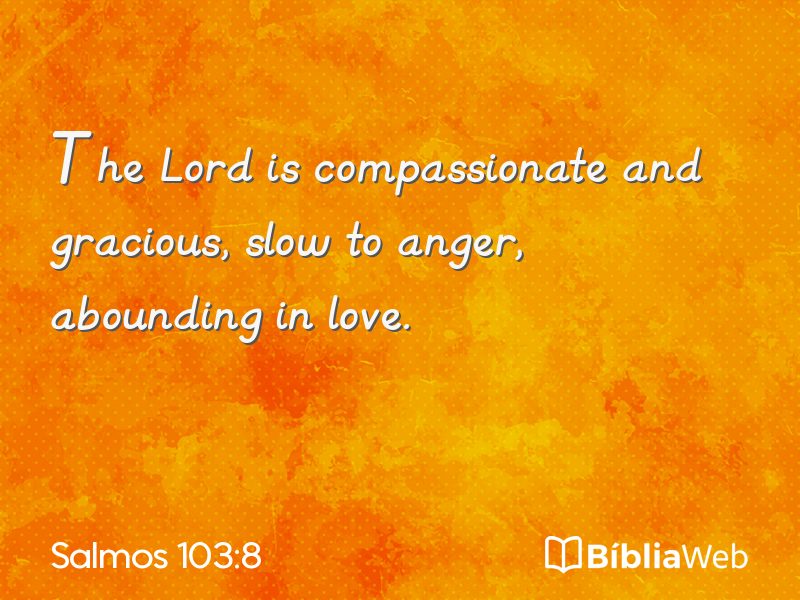 Salmos 103:8 em imagem para compartilhar
