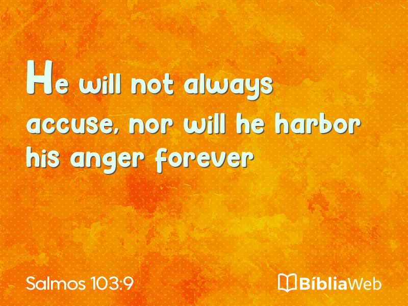 Salmos 103:9 em imagem para compartilhar