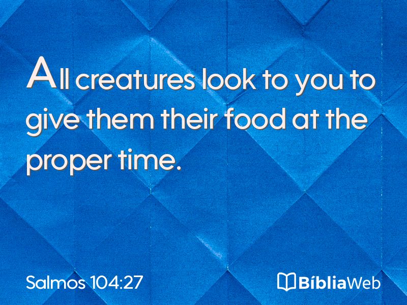 Salmos 104:27 em imagem para compartilhar