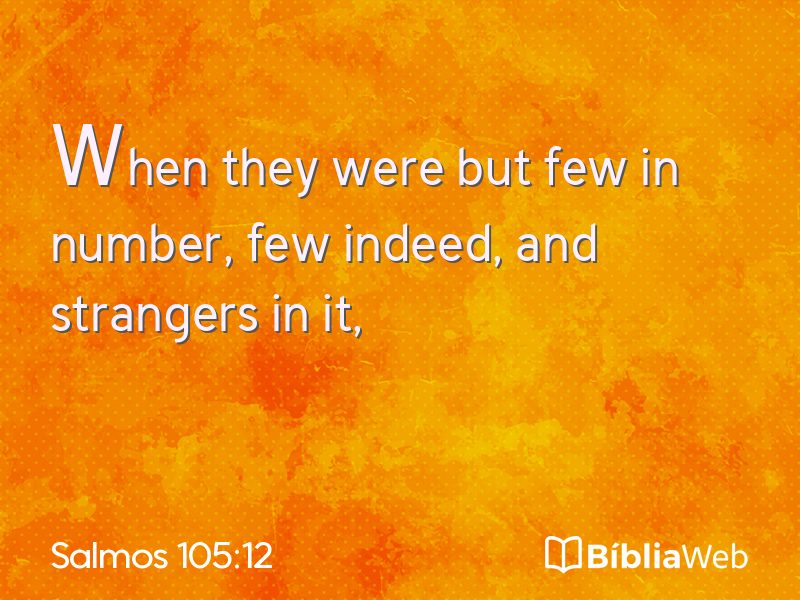 Salmos 105:12 em imagem para compartilhar