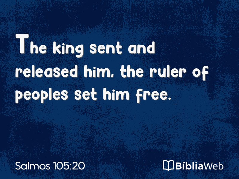 Salmos 105:20 em imagem para compartilhar