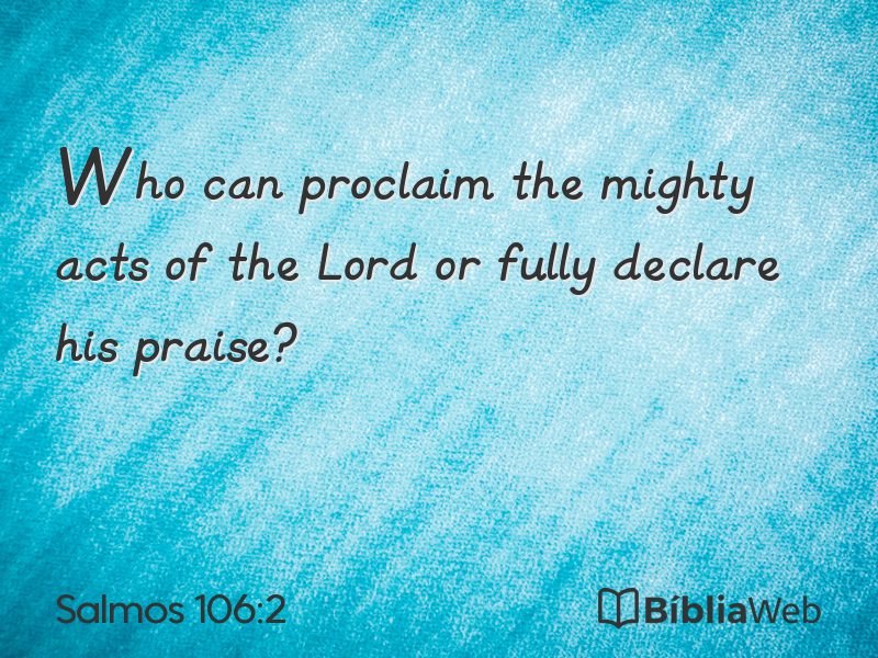 Salmos 106:2 em imagem para compartilhar