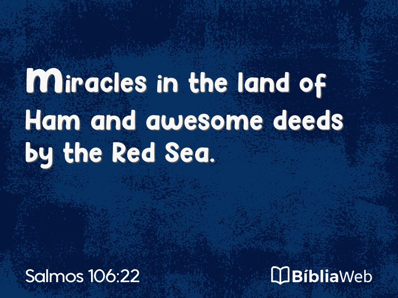 Salmos 106:22 em imagem para compartilhar