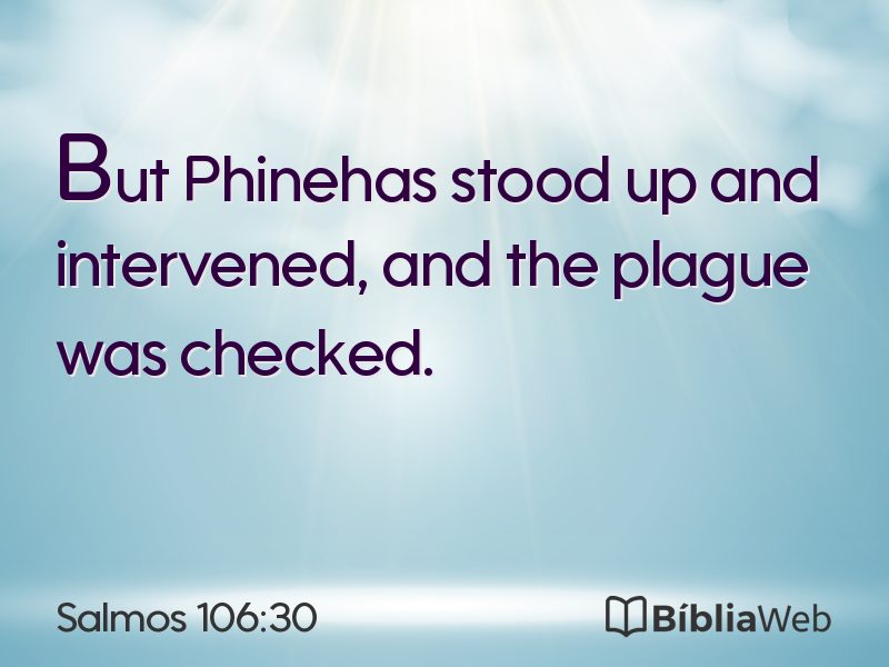 Salmos 106:30 em imagem para compartilhar